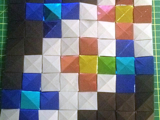 Southern Cross origami mosaic by Daniel Lee
